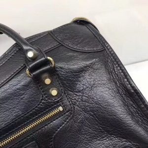 Balenciaga Classic Large Lambskin City Tote Bag Black