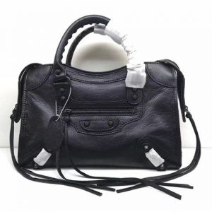 Balenciaga Classic Small Lambskin City Tote Bag (Varied Colors)