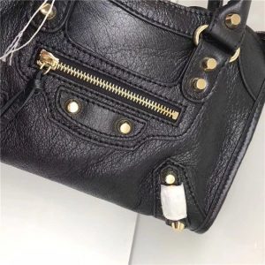 Balenciaga Classic Mini Lambskin City Tote Bag (Varied Colors)