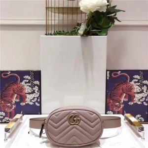 Gucci GG Marmont Matelasse Replica Leather Belt Bag (Varied Colors)