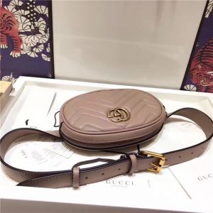 Gucci GG Marmont Matelasse Replica Leather Belt Bag (Varied Colors)