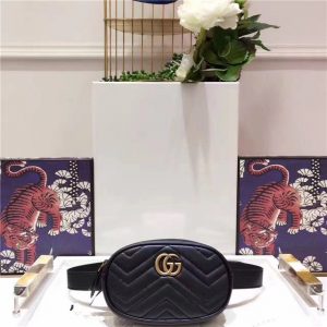 Gucci GG Marmont Matelasse Replica Leather Belt Bag (Varied Colors)