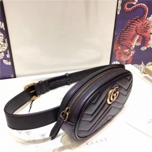 Gucci GG Marmont Matelasse Replica Leather Belt Bag (Varied Colors)