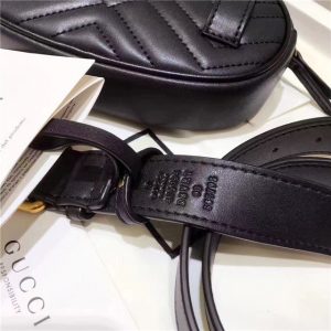 Gucci GG Marmont Matelasse Replica Leather Belt Bag (Varied Colors)