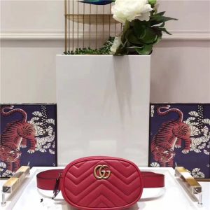 Gucci GG Marmont Matelasse Replica Leather Belt Bag (Varied Colors)