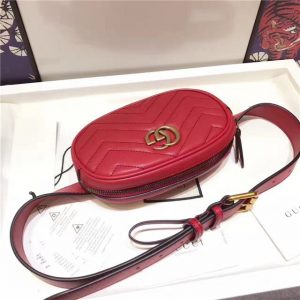 Gucci GG Marmont Matelasse Replica Leather Belt Bag (Varied Colors)