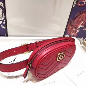 Gucci GG Marmont Matelasse Replica Leather Belt Bag (Varied Colors)