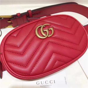 Gucci GG Marmont Matelasse Replica Leather Belt Bag (Varied Colors)