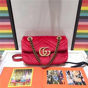 Gucci GG Marmont Velvet Mini Fake Bag (Varied Colors)