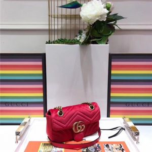 Gucci GG Marmont Velvet Mini Fake Bag (Varied Colors)