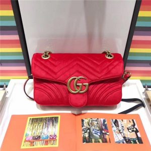 Gucci GG Marmont Matelasse Small Replica Shoulder Bag Velvet (Varied Colors)