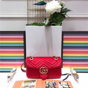 Gucci GG Marmont Matelasse Small Replica Shoulder Bag Velvet (Varied Colors)