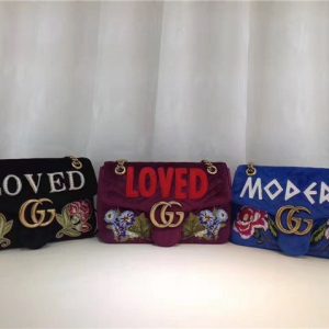 Gucci GG Marmont Embroidered Bag (Varied Colors)