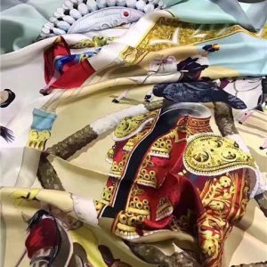 Hermes Silk Scarf (Varied Colors)