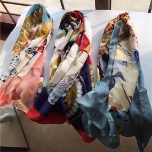 Hermes Silk Scarf (Varied Colors)