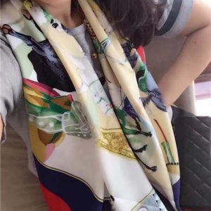 Hermes Silk Scarf (Varied Colors)