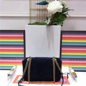 Gucci GG Marmont Velvet Replica Small Shoulder Bag (Varied Colors)