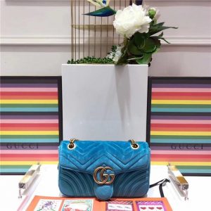 Gucci GG Marmont Velvet Replica Small Shoulder Bag (Varied Colors)