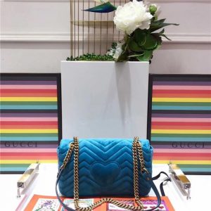 Gucci GG Marmont Velvet Replica Small Shoulder Bag (Varied Colors)