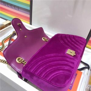 Gucci GG Marmont Velvet Replica Small Shoulder Bag (Varied Colors)