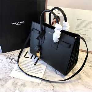 Yves Saint Laurent Classic Small SAC DE JOUR Black Leather