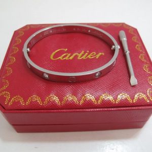 Cartier Gorgeous Love Bracelet Silver (Men Size)