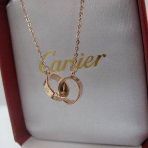 Cartier Rose Gold Plated Chain Link Baby Love Bracelet