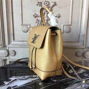 Louis Vuitton Lockme Backpack Mini Gold