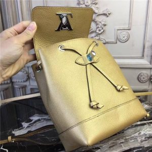 Louis Vuitton Lockme Backpack Mini Gold