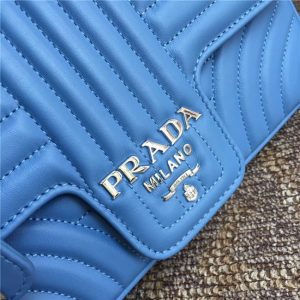 Prada Diagramme Leather Replica Shoulder Bag (Varied Colors)