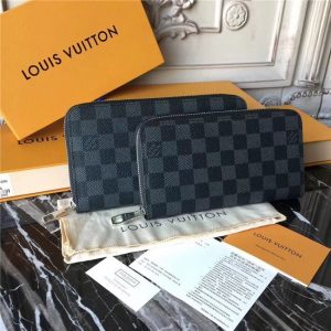 Louis Vuitton Zippy Wallet Damier Graphite Canvas