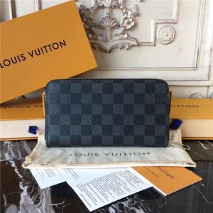 Louis Vuitton Zippy Wallet Damier Graphite Canvas