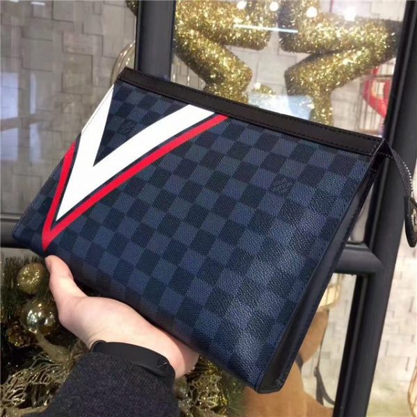 Louis Vuitton Pochette Voyage MM Damier Cobalt Canvas