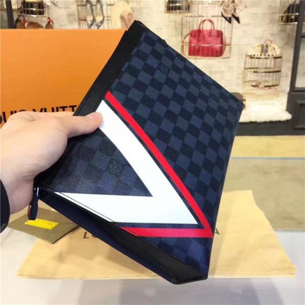 Louis Vuitton Pochette Voyage MM Damier Cobalt Canvas