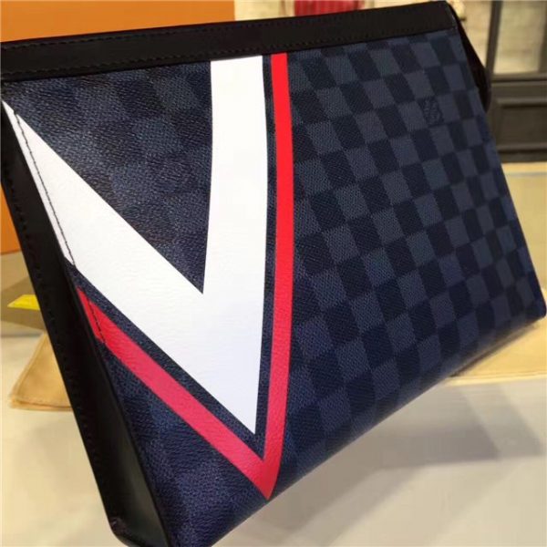 Louis Vuitton Pochette Voyage MM Damier Cobalt Canvas