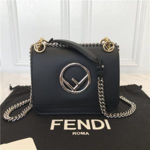Fendi Kan I Small Leather Bag (Varied Colors)