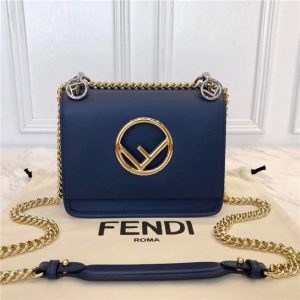 Fendi Kan I Small Leather Bag (Varied Colors)