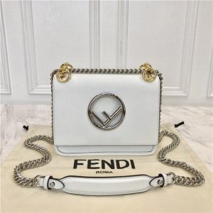 Fendi Kan I Small Leather Bag (Varied Colors)