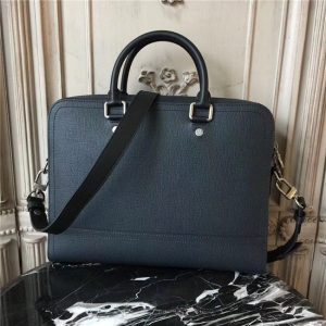 Louis Vuitton Canyon Briefcase Blue Marine