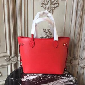 Louis Vuitton Neverfull MM Epi Leather Coquelicot