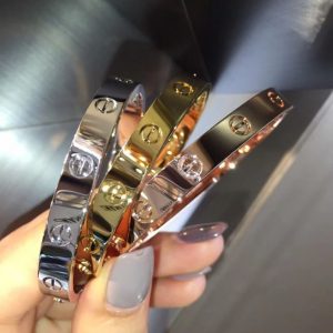 Cartier Love Bracelet Yellow and Rose Gold Super Quality (Women Size, NO DIAMONDS)