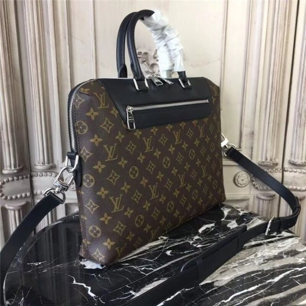 Louis Vuitton Porte-Documents Jour Monogram Macassar Canvas