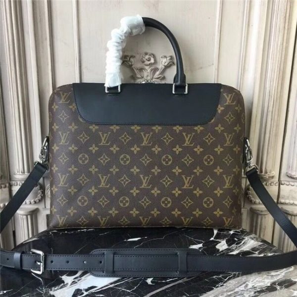 Louis Vuitton Porte-Documents Jour Monogram Macassar Canvas