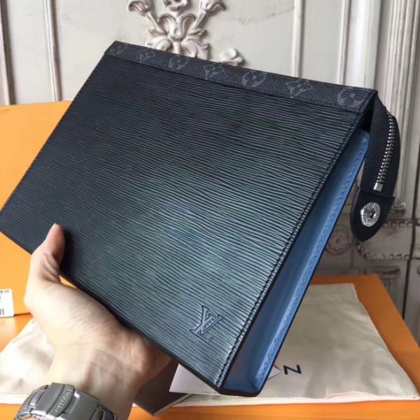 Louis Vuitton Pochette Voyage MM Monogram Eclipse Epi