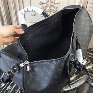 Louis Vuitton Keepall Bandouliere 55 Fake Monogram Eclipse Canvas