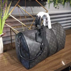 Louis Vuitton Keepall Replica Bandouliere 45 Monogram Eclipse Canvas