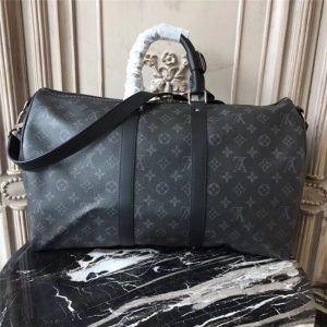 Louis Vuitton Keepall Replica Bandouliere 45 Monogram Eclipse Canvas