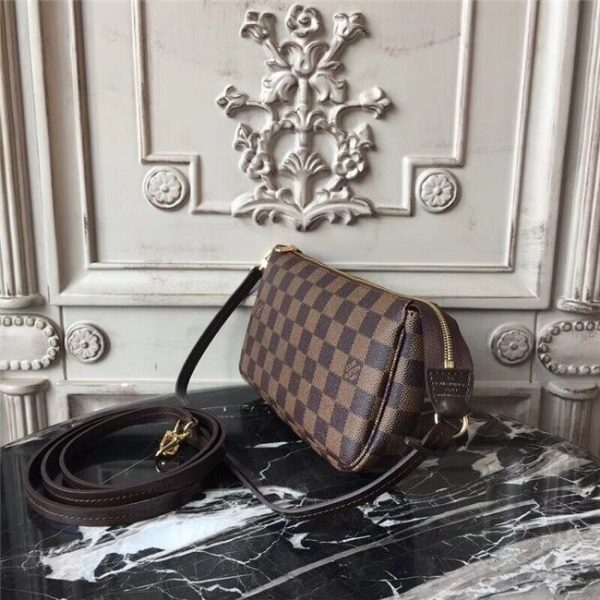 Louis Vuitton Pochette Accessoires Damier Ebene Canvas