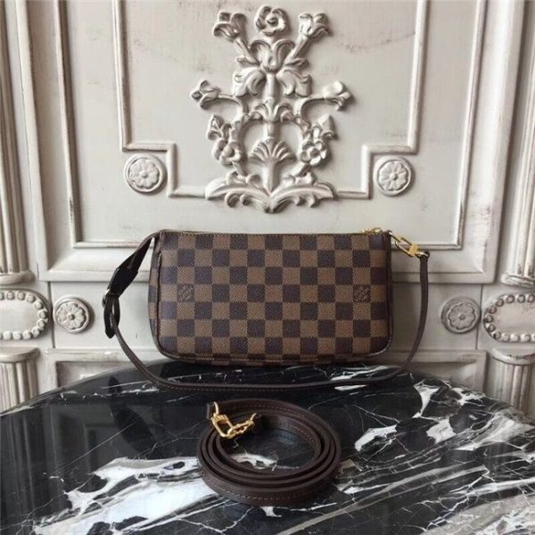 Louis Vuitton Pochette Accessoires Damier Ebene Canvas