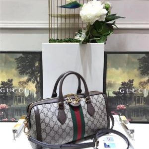 Gucci Ophidia GG Medium Top Handle Bag GG Supreme Canvas